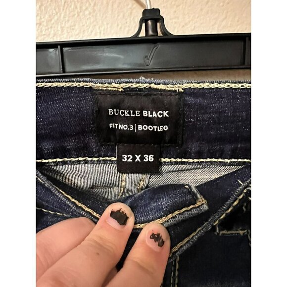 Men's Buckle Black Fit No. 3 Size 32 X 36 [GREAT] - Picture 5 of 8